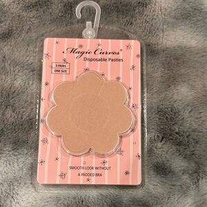 Magic Curves Disposable Pasties: 3 Pairs: one size : NEW